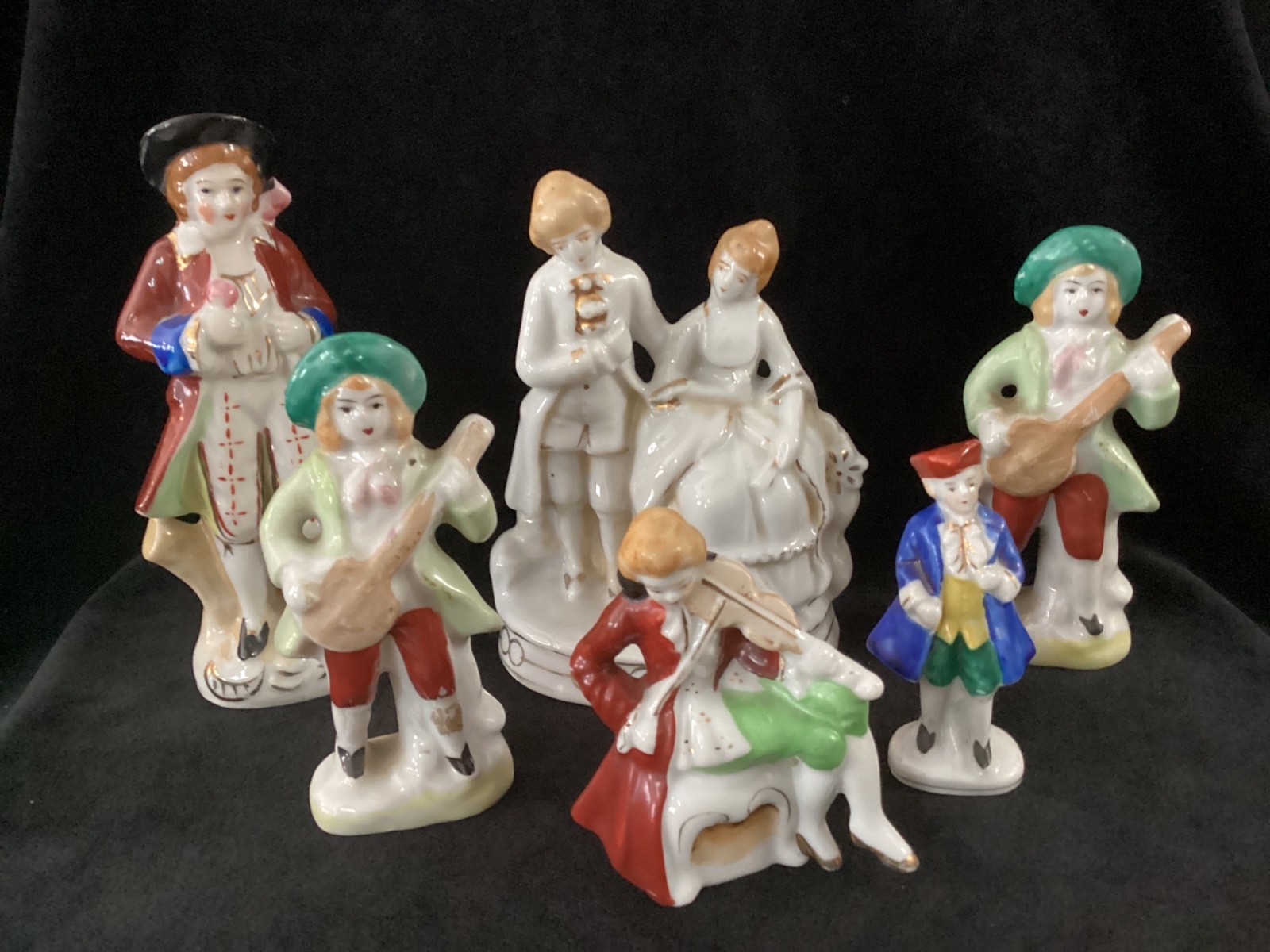 6 Vintage Japan Figurines – 3″ to 5-1/2″ sizes