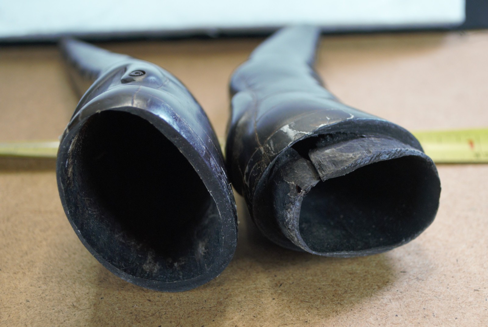 Hand carved water? buffalo horn unknown maker & location 2 piece container case