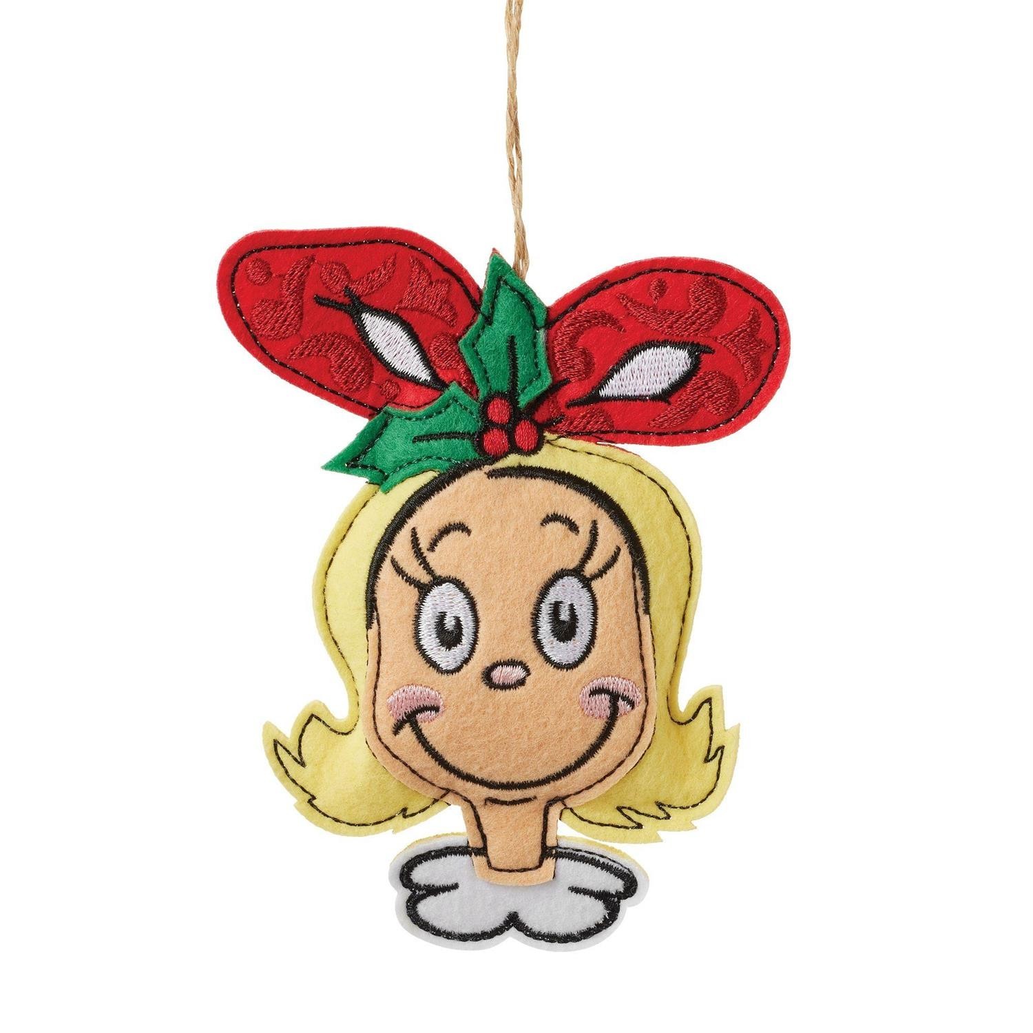 Jim Shore CINDY LOU FELT ORNAMENT 6014116 BRAND NEW