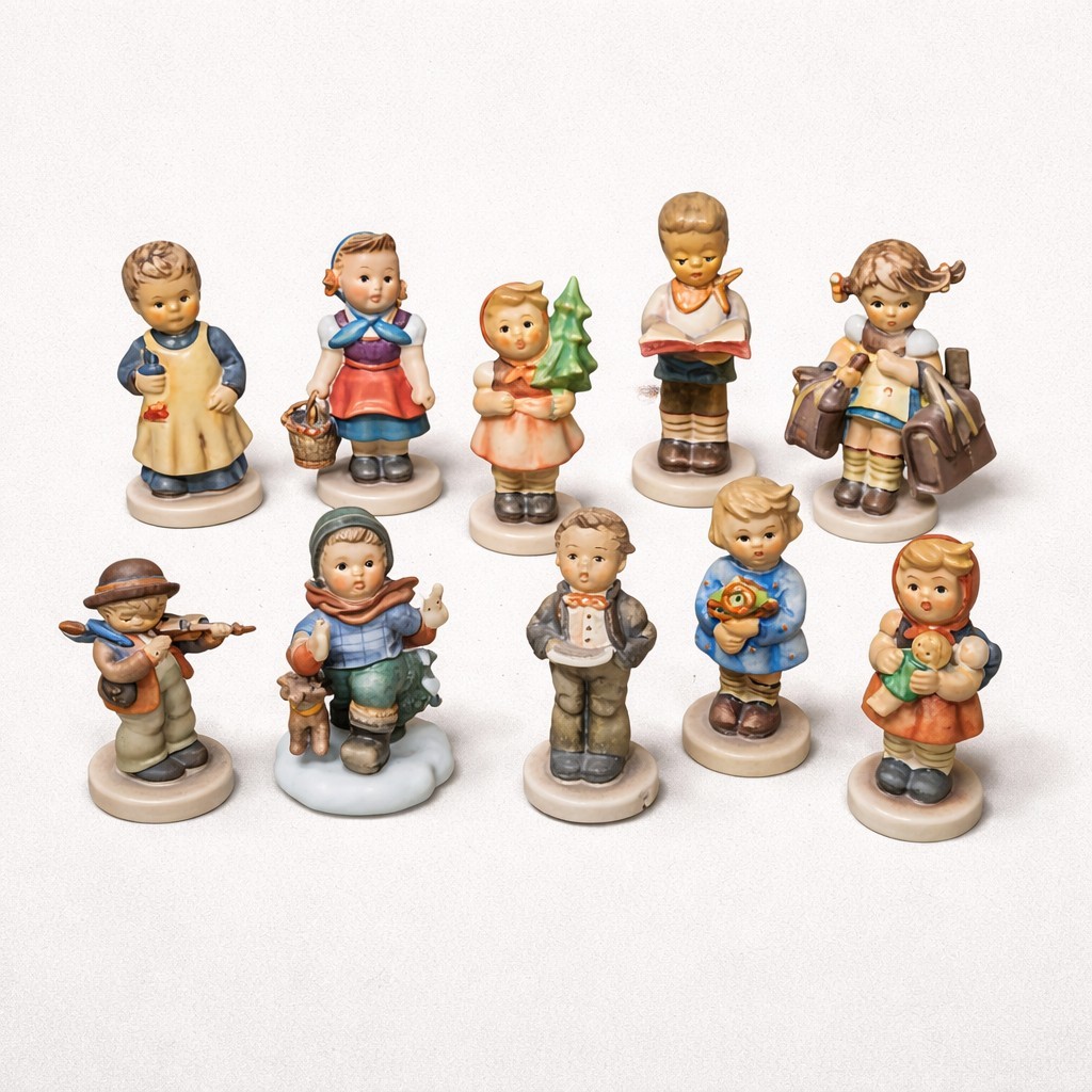 Vintage HUMMEL FIGURE COLLECTION – Lot Of 10 3-5” Germany Music Singing