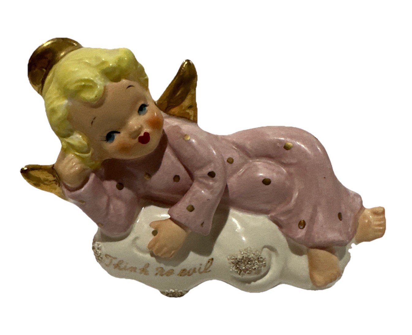 Vintage 1956 Japan Yona Originals “Think No Evil” Angel Figure RARE HTF!!