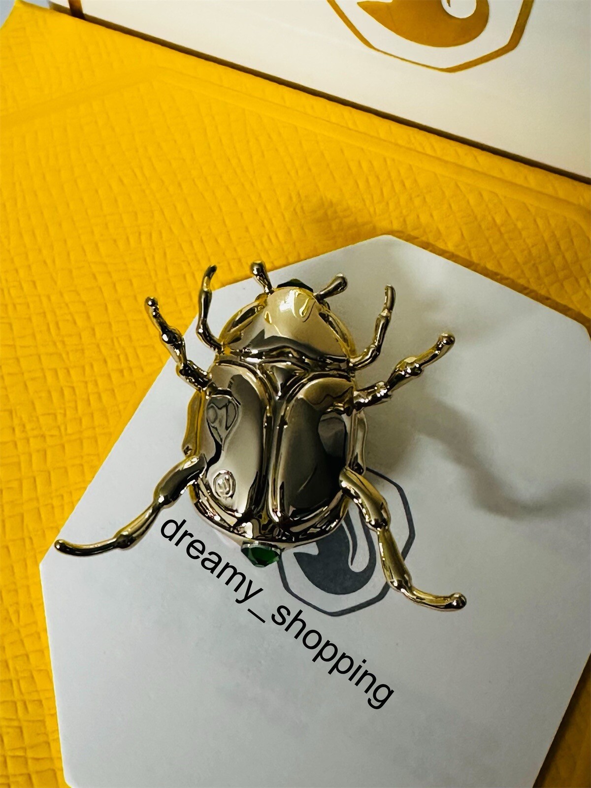 New In Box Authentic Swarovski SCS 2024 Beetle Crystal Metal Figurine #5668994