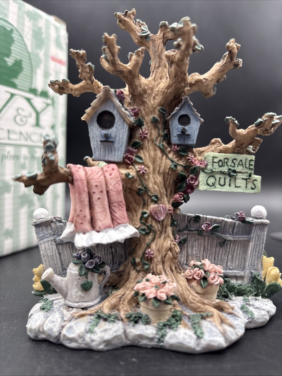 VTG Ivy & Innocence The Quilt Tree 05152 1A/9001 Original Box 1997 Cast Art Ind