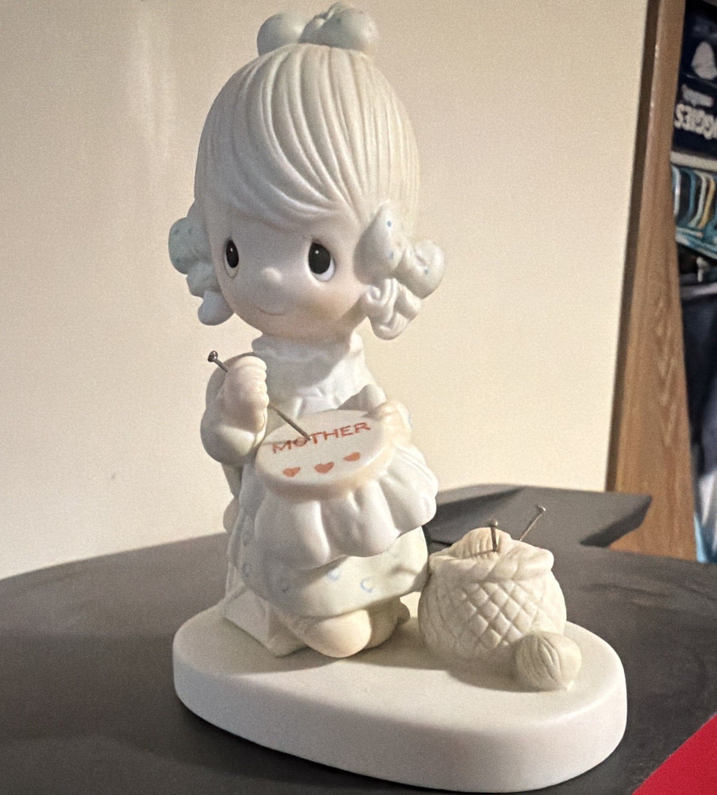 Enesco Precious Moments “Mother Sew Dear” E-3106 Figurine 1979 Signed Boxed