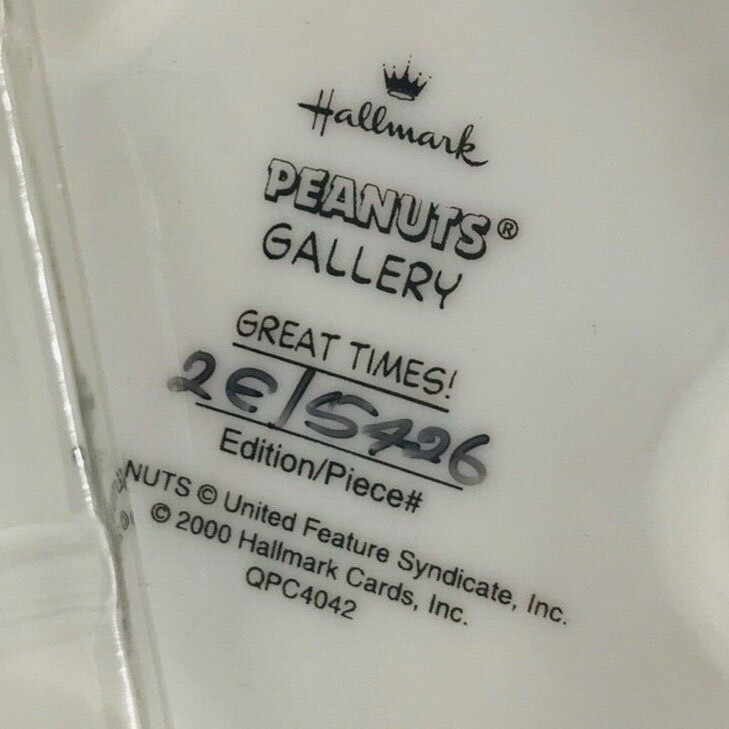 Great Times! Comic Strip Peanuts Gallery Hallmark Numbered Edition NEW MINT COA