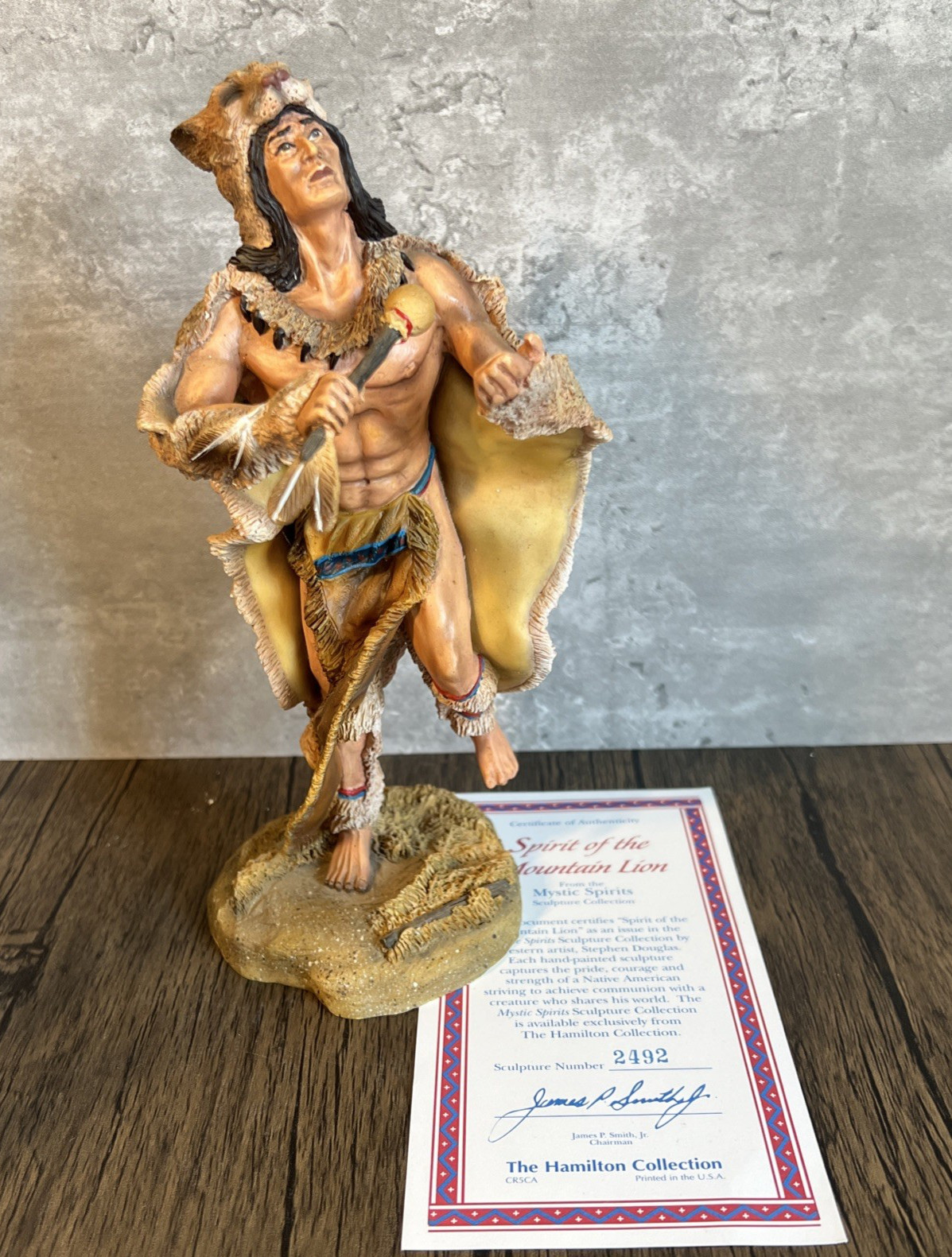 1995 Spirt of the Mountain Lion Mystic Spirits The Hamilton Collection w/COA