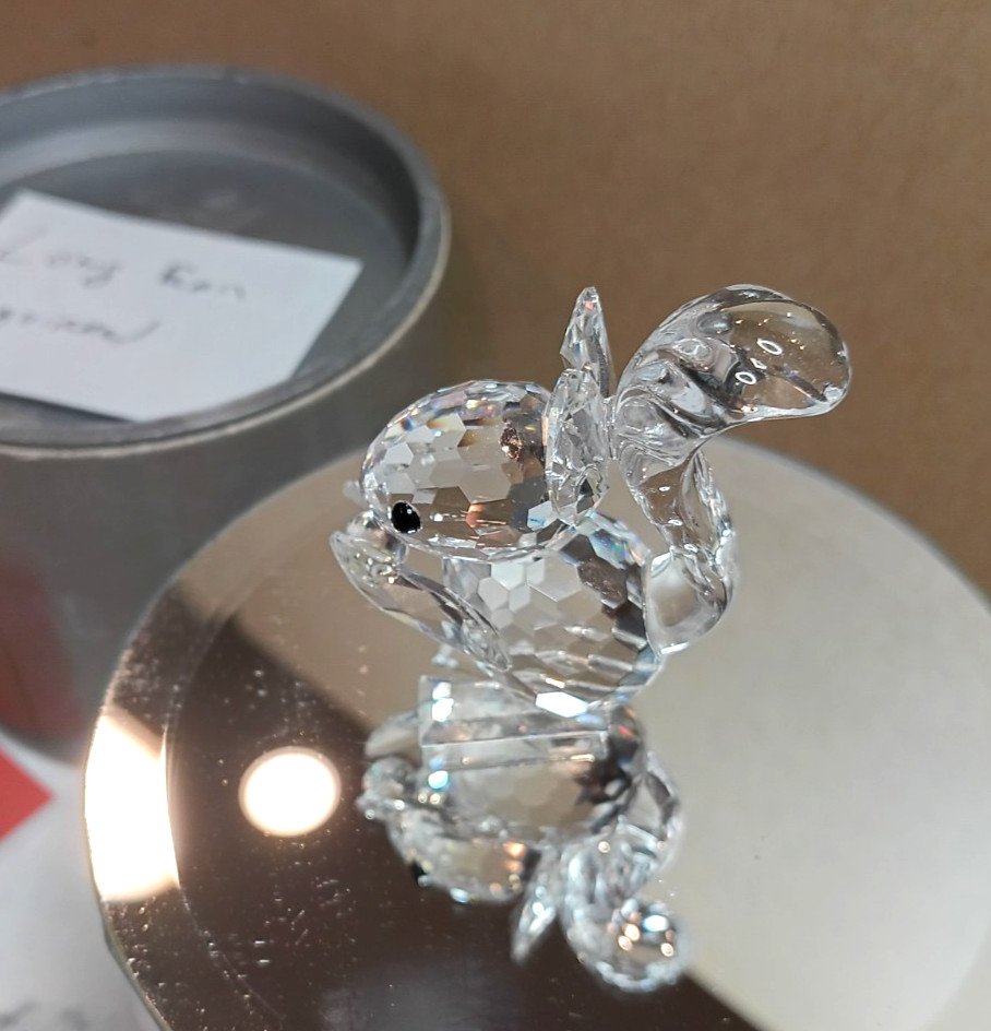 Swarovski Crystal Squirrel with Long Ears #7662NR42 in Box