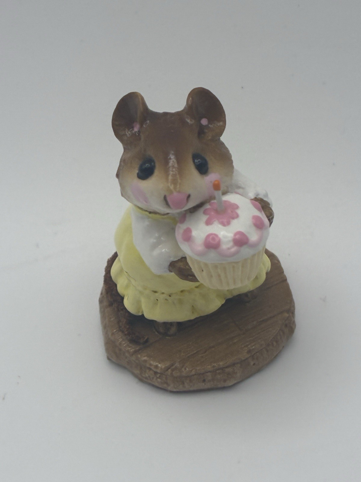 Wee Forest Folk Mouse Cupcake Birthday M-099 Birthday Girl