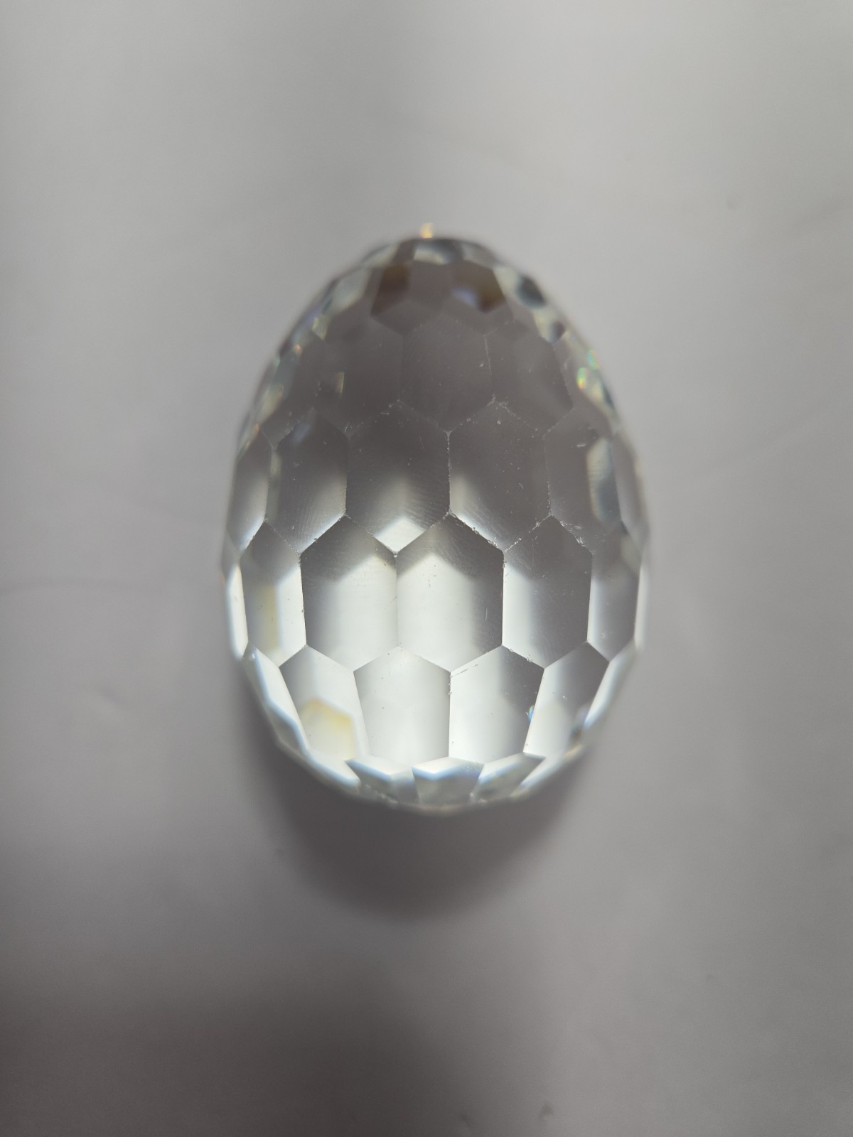 SWAROVSKI large Crystal Faceted 2.5″ EGG paperweight Easter beautiful vintage