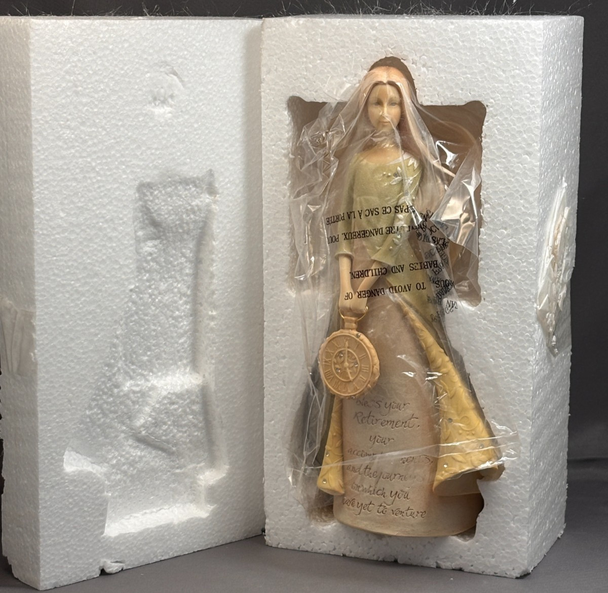 Retirement Angel Figurine Enesco Foundations Collection #403673 New In Box 8.5″