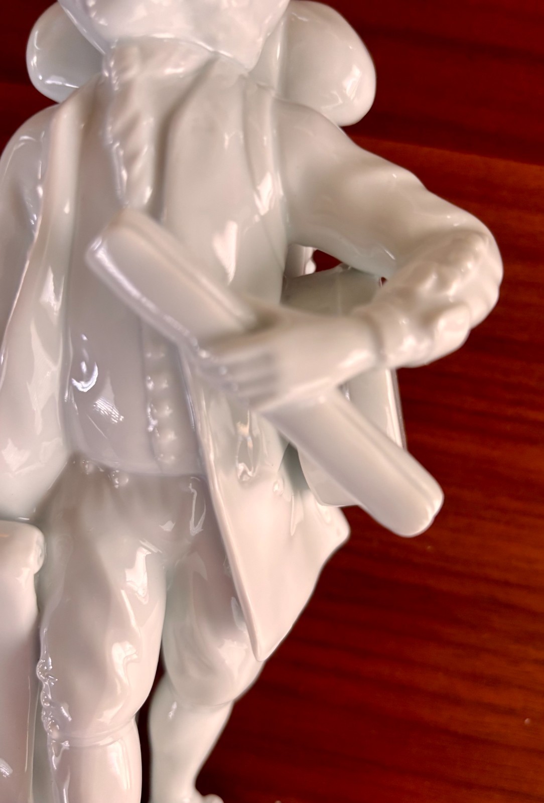 Augarten Wien “Map Seller” Blanc de Chine Porcelain Figurine Vienna