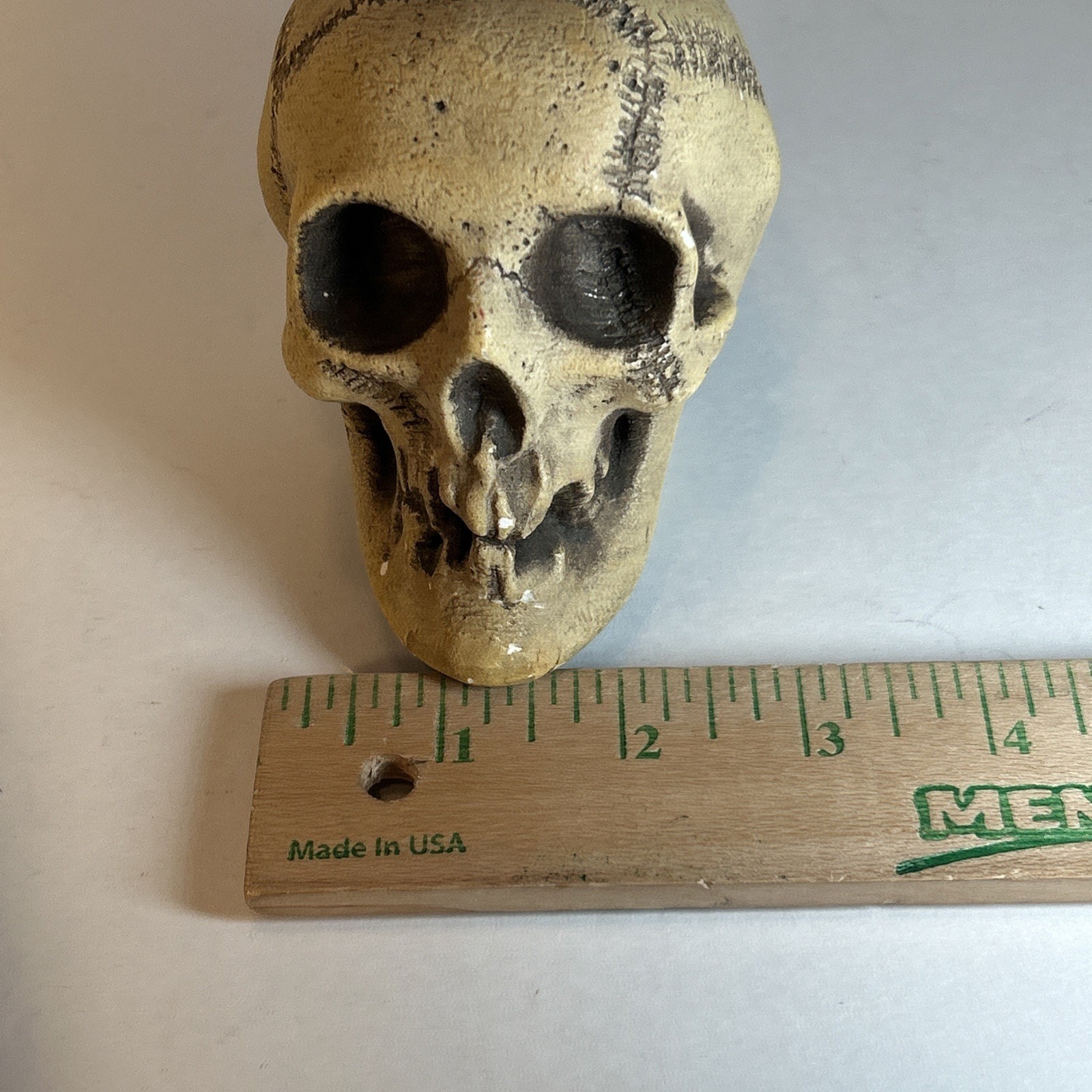 Rare Antique Ernst Bohne Bisque Skull Figurine #829 Germany 1900s – Macabre