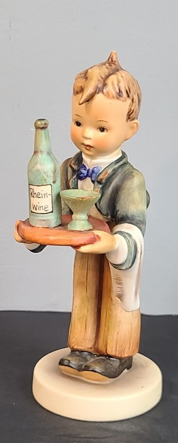 Hummel Goebel Waiter #154/1 – Boy w Rhein Wine TMK3 – 6 3/4″ tall Excellent!