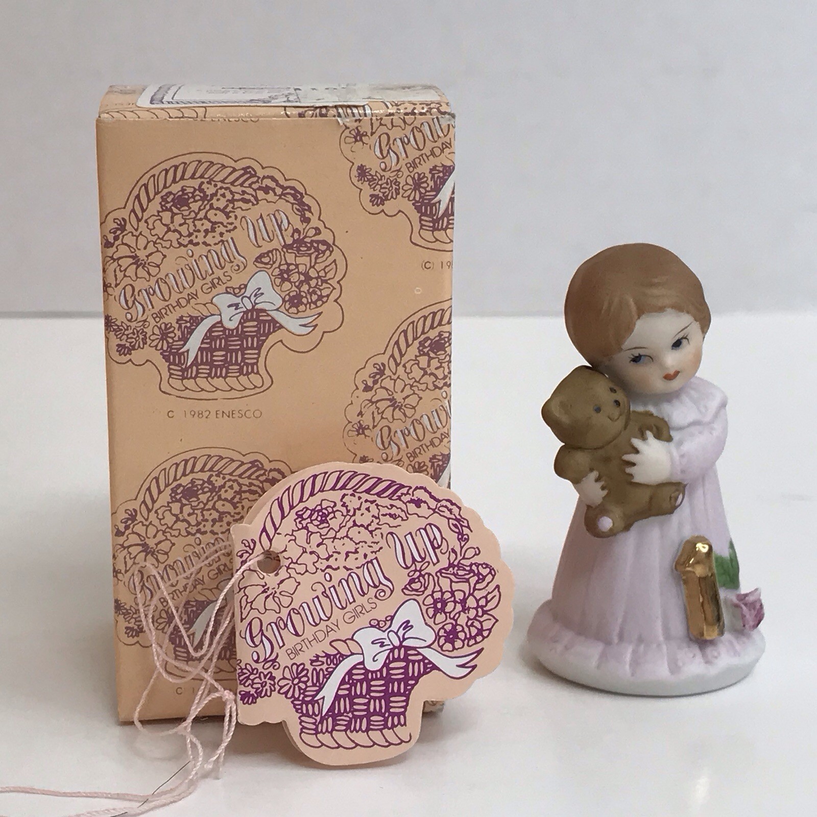 Enesco Growing Up Birthday Girl Baby-16 Years Old Plus Graduation Figure *Read*