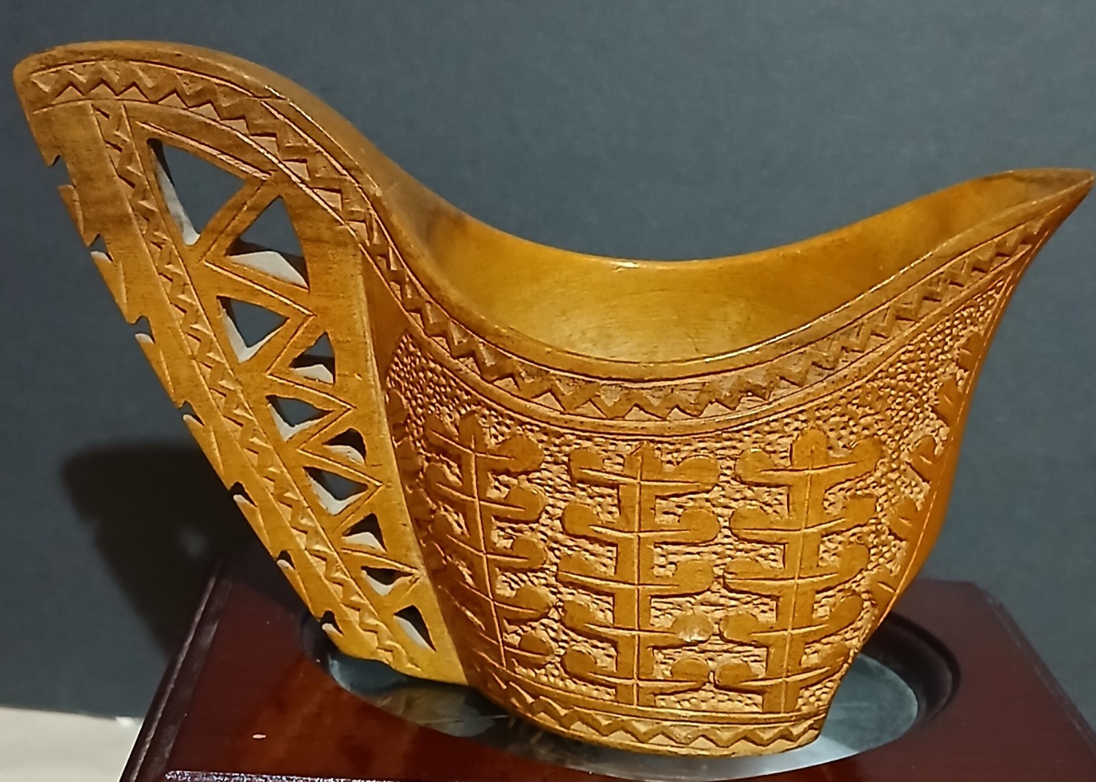 Hand Carved Scandanavian Cup/vessel