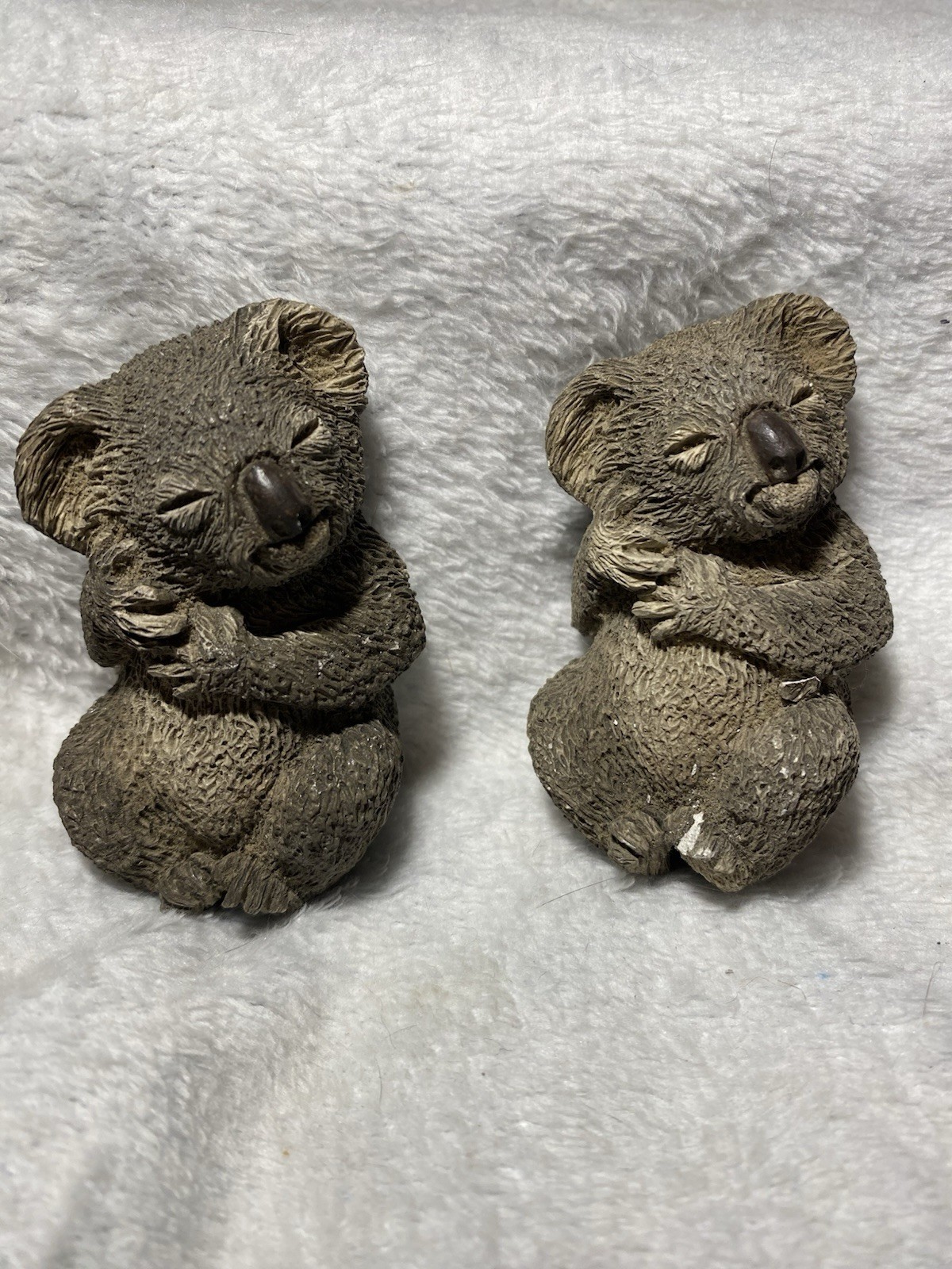 Koala Sleeping Figurine Sandicast Resin 1989 2 Total One Has A Chip