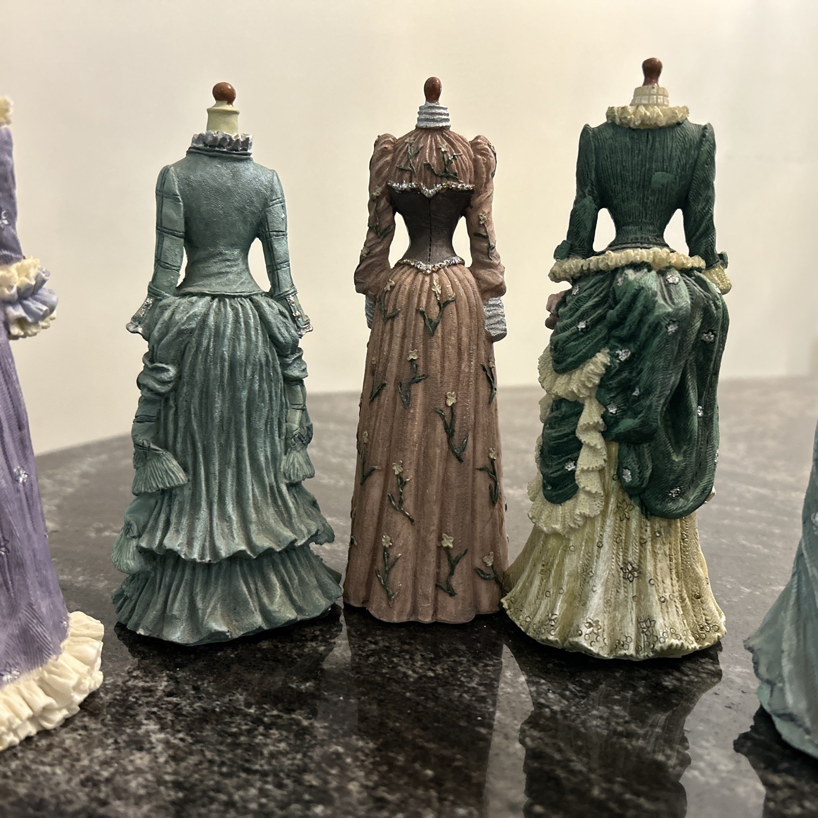 Lot of 5 KC’s Collection Fashion Series Victorian Dress Figurines 2003