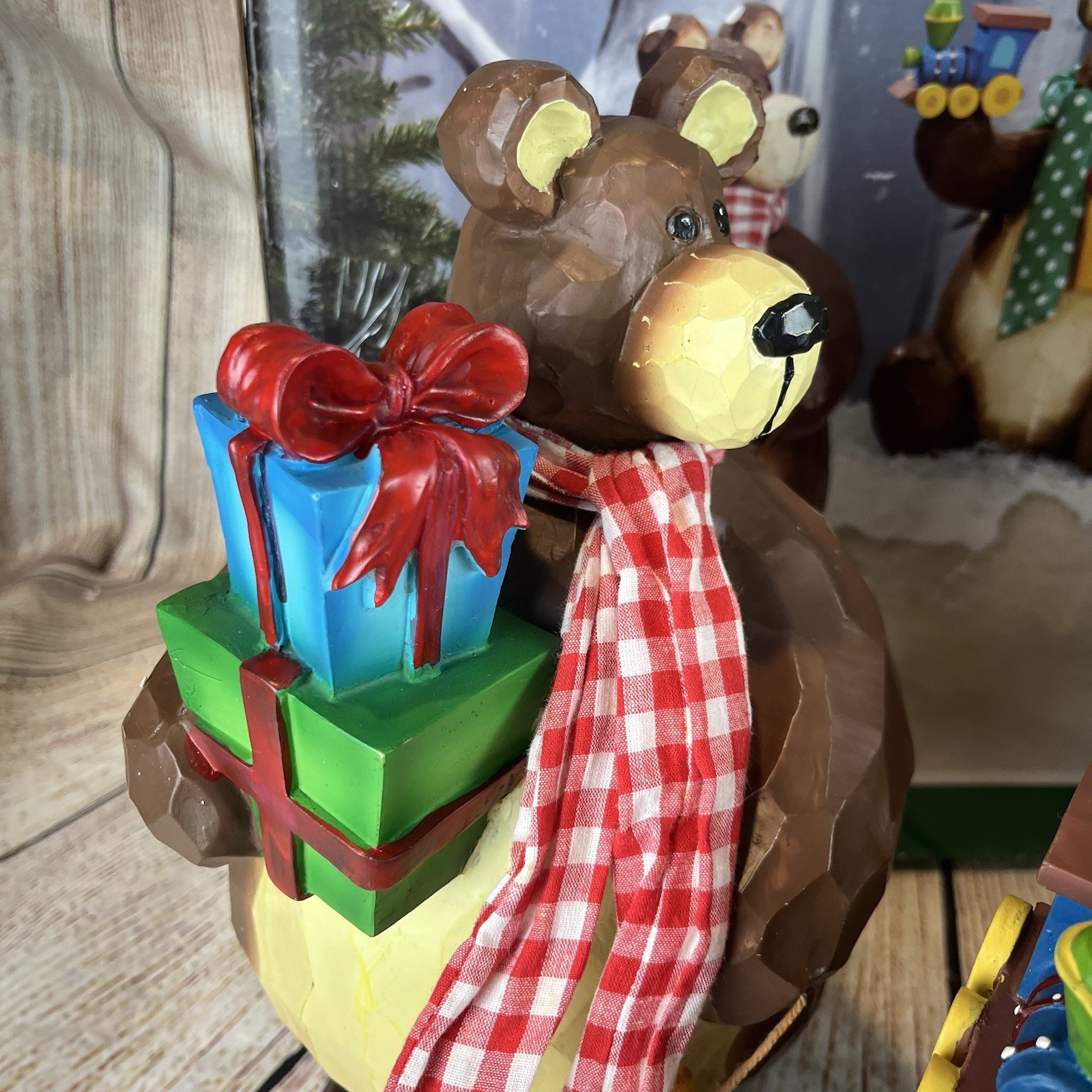 COSTCO 3 Piece Bear Family Christmas Decor Holiday Poppa Momma Baby Bear LARGE