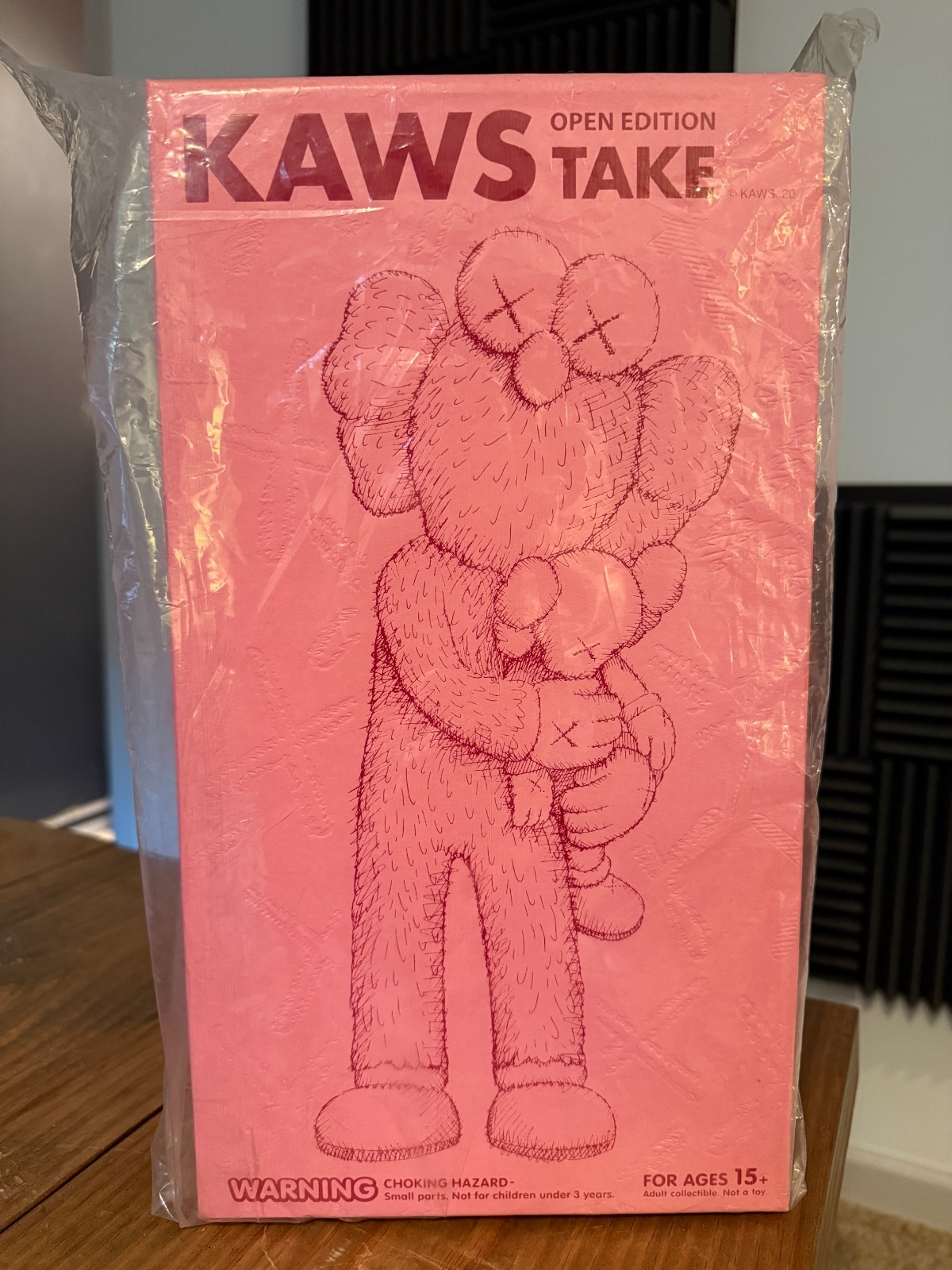 KAWS 2020 TAKE OPEN EDITION PINK AUTHENTIC COMPLETE DISPLAYED NEAR MINT