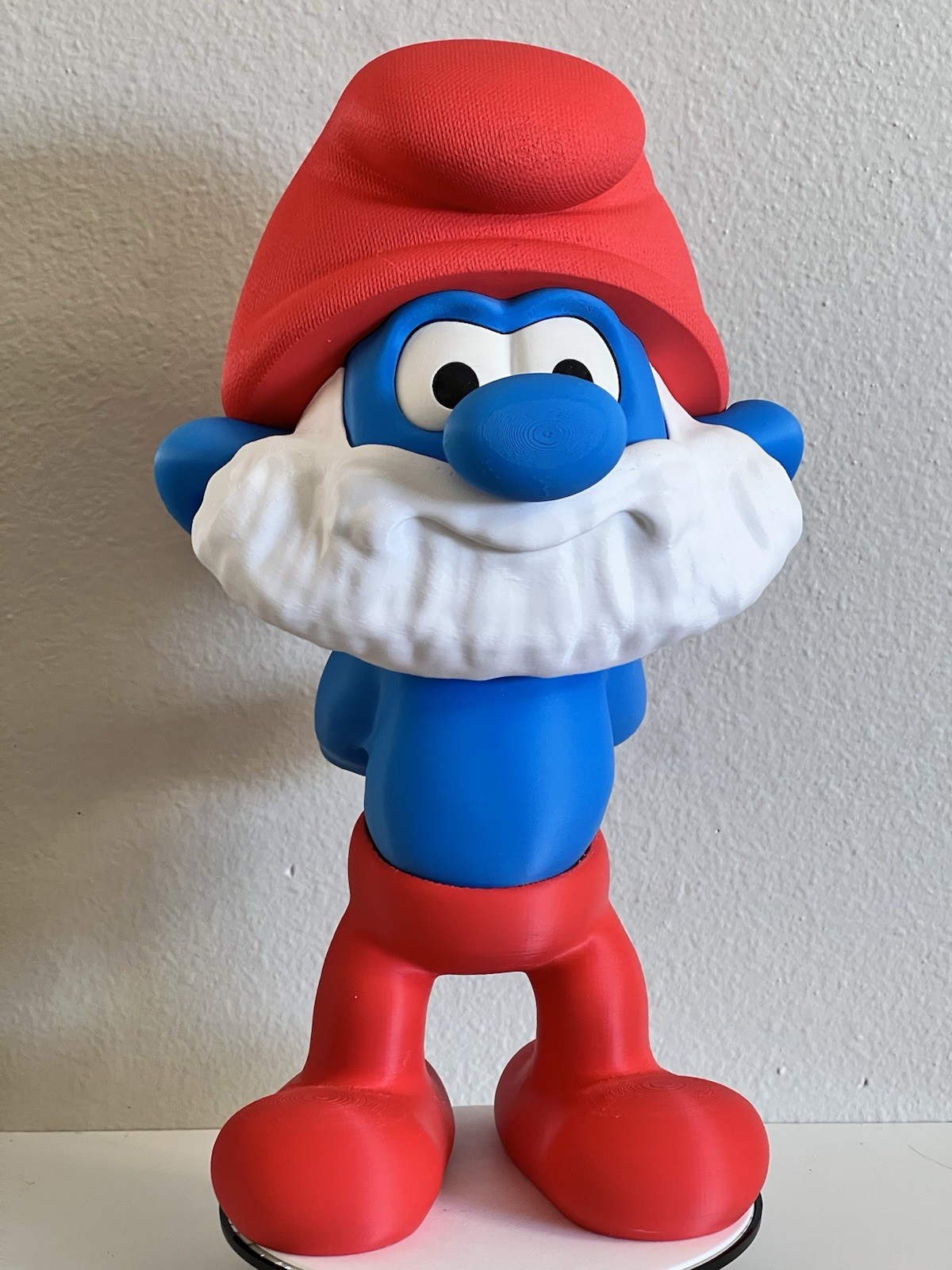 GIANT Papa Smurf Statue – 16” Oversized Collector Figure – Heavy Display Piece