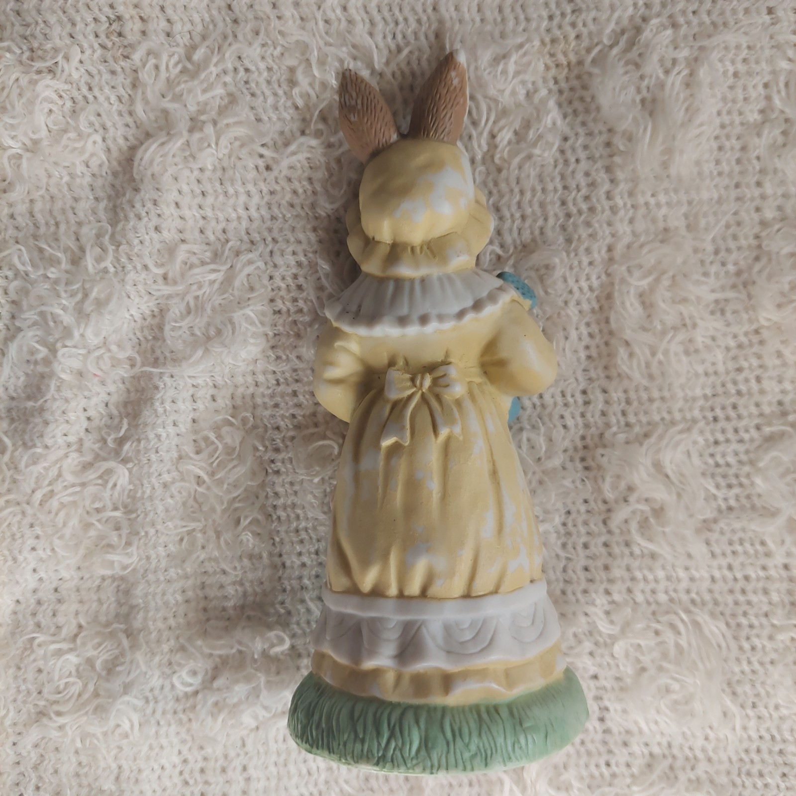 Charming Rabbit Figurine with Watering Can