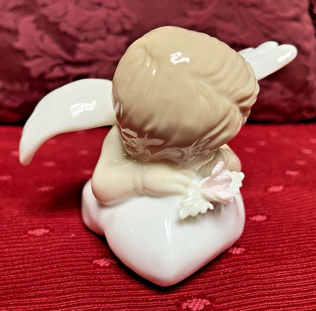 Russ Berrie Dream Angels “Sweet Dreams” Porcelain Sleeping Angel Figurine Clouds