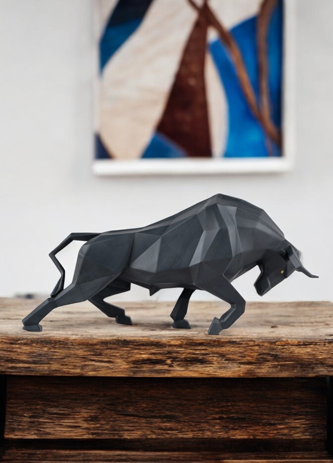 Lladro 01009593 Bull Black Matte #9593
