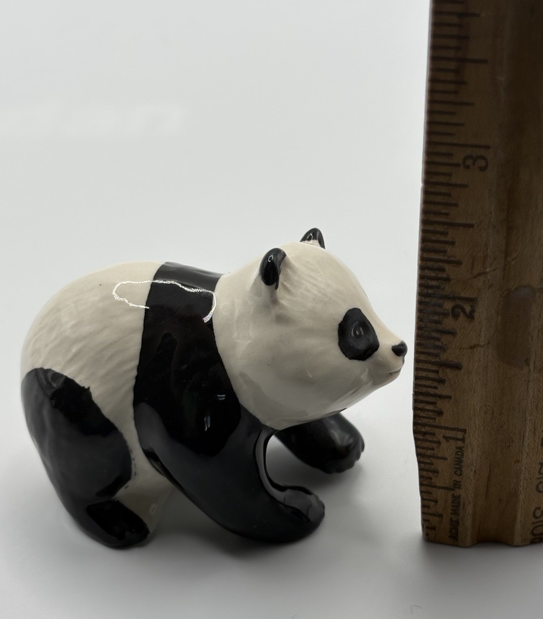Vintage Beswick England Curious Baby Panda Bear Porcelain Figurine Marked 2.5”