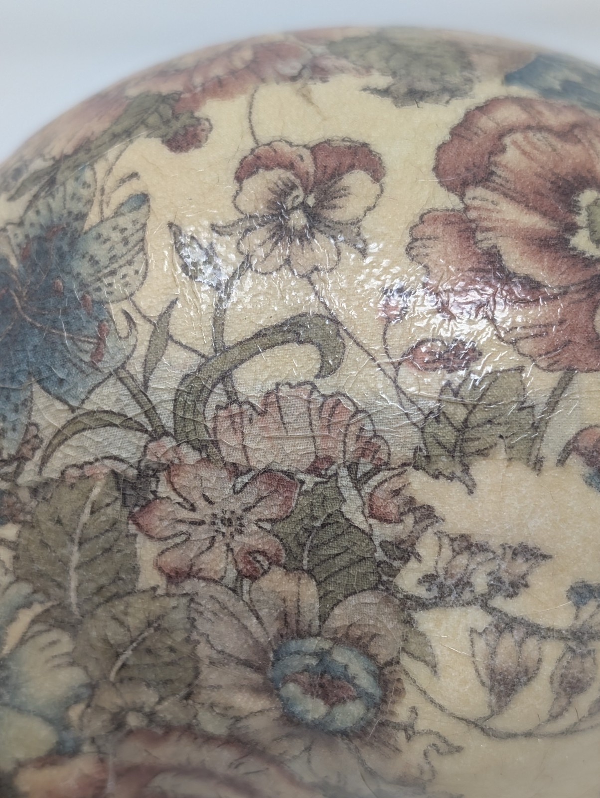 Joan Baker Designs Plaster Patchwork Bunny Decoupage Cottage Core