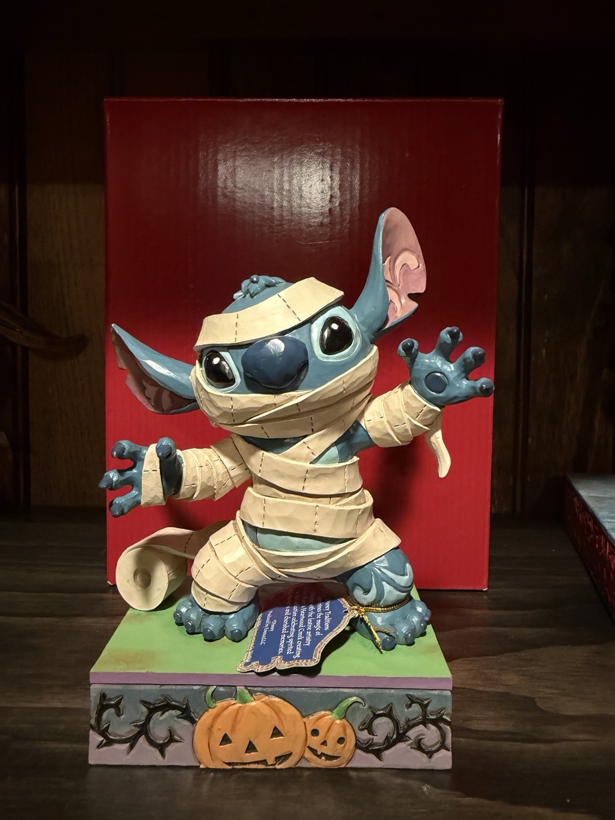 Jim Shore Disney MUMMY STITCH FIGURINE-ALL ROLLED UP 6014355 NIB