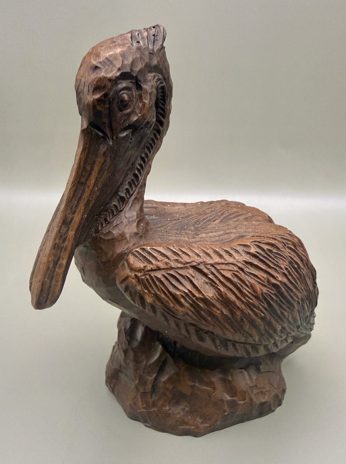 1982 Red Mill 7″ hand-carved Pelican Folk Art Folk Beach Art