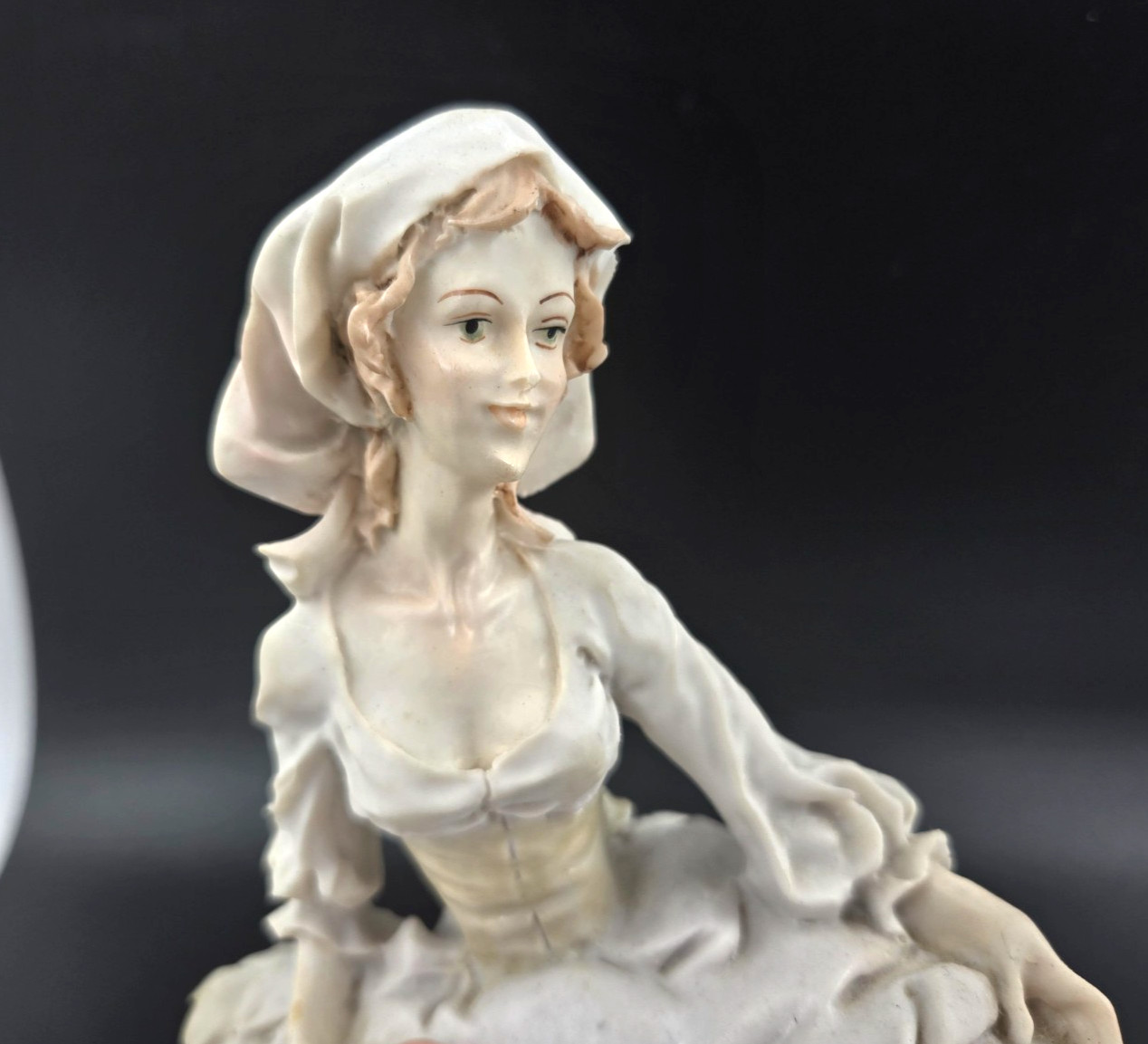 Beautiful Vintage A. Belcari ELEGANT LADY WOMAN Porcelain Figurine on Base