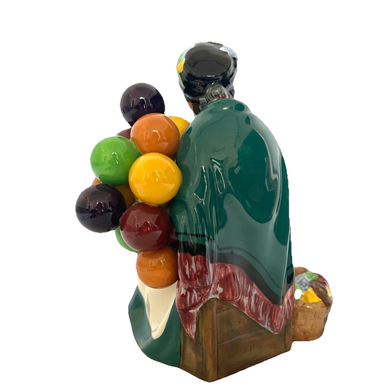 ” The Old Balloon Seller” Royal Doulton England HN 1315 Lady Porcelain Figurine