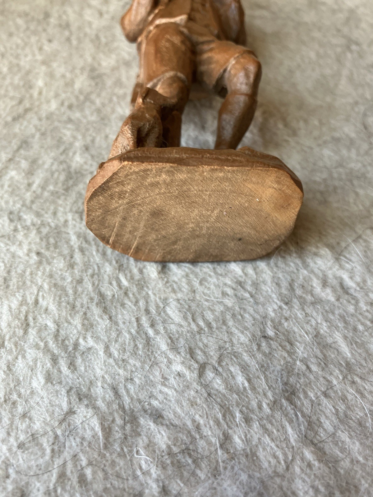 Vintage BLACK FOREST German Hand Carved Wood Figure – Hunter With Dog