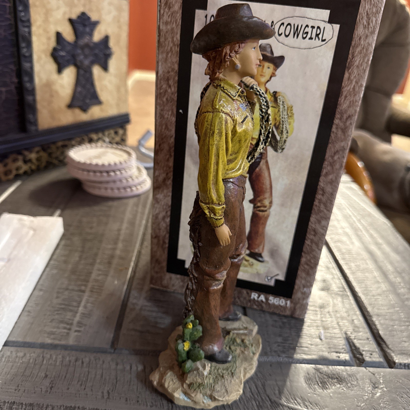 10” Cowgirl Figurine