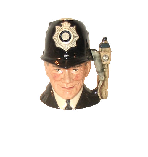 Royal Doulton The London “Bobby” D6763 Small 4” Toby Jug 1985