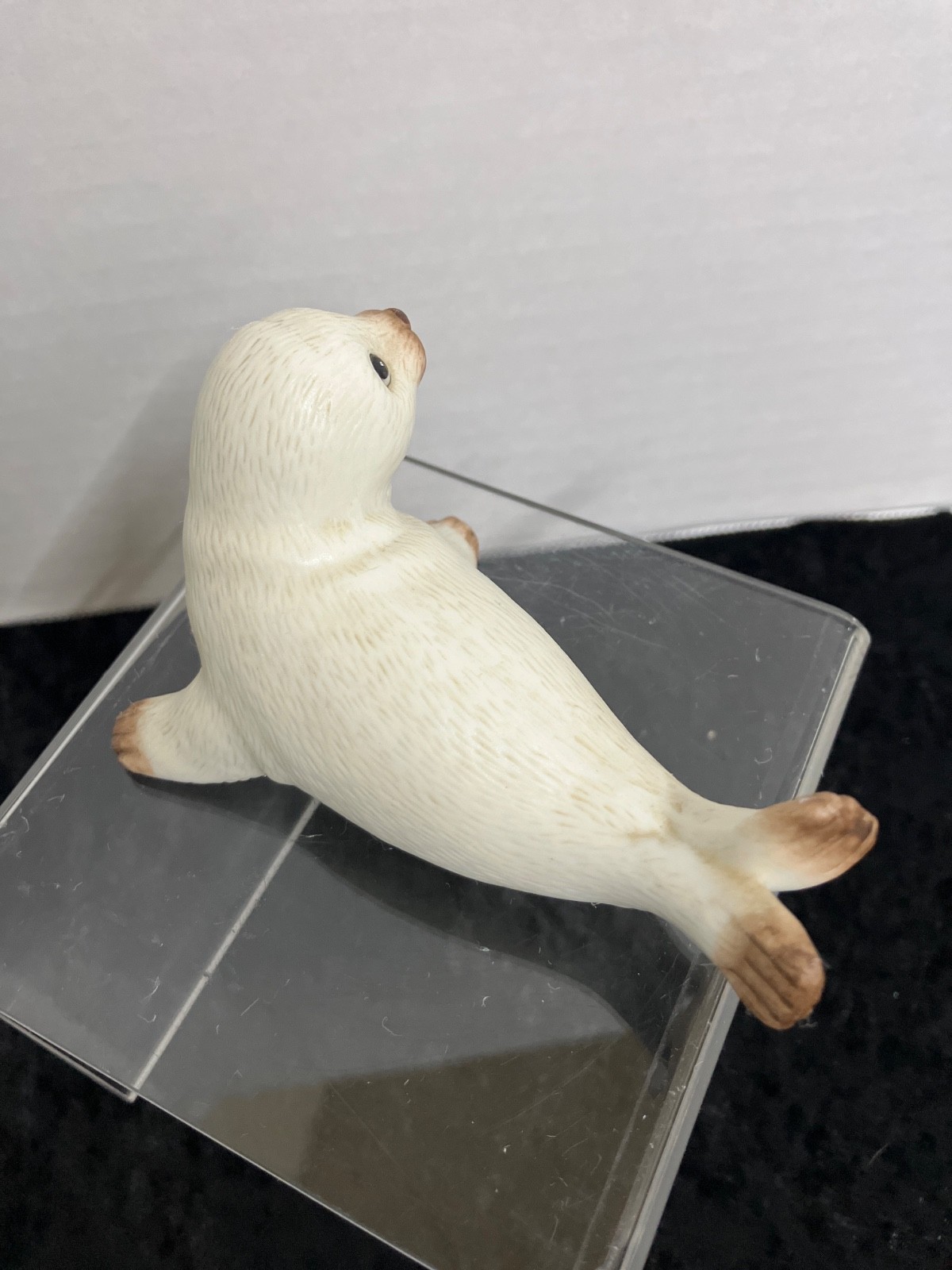 Vintage HOMCO Harp Seal Pup Figurine, Hand-Painted Matte Ceramic, #1439, Taiwan
