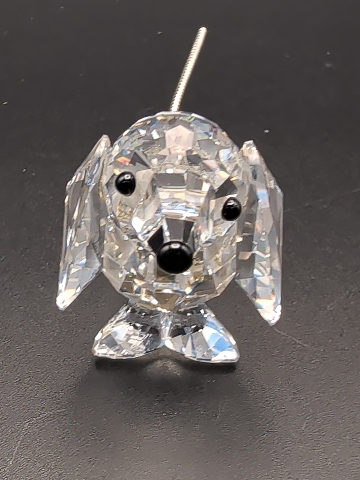 Swarovski Silver Crystal Dachshund Figurine Retired Austria Max Schreck 010003