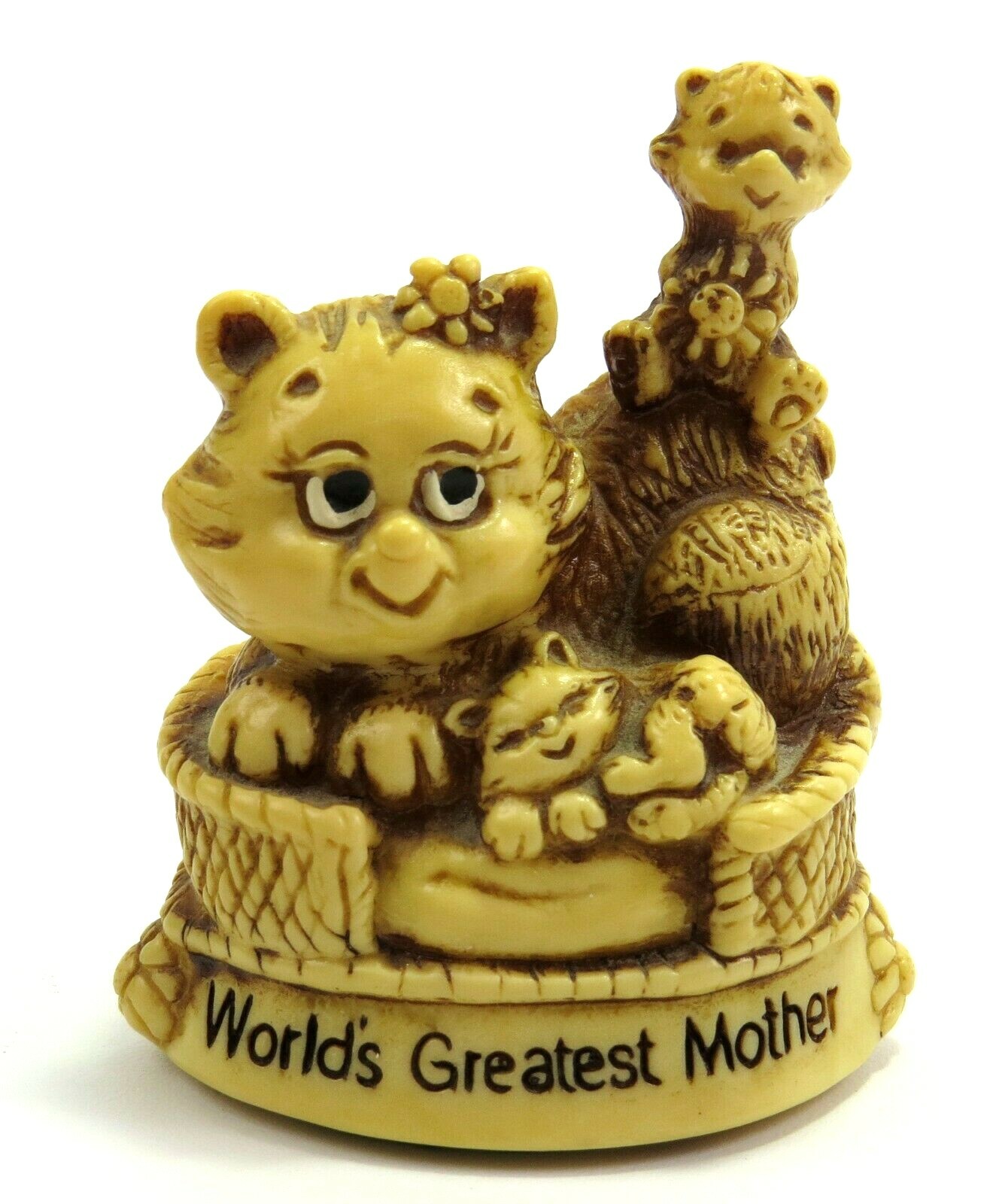 “World’s Greatest Mother” Figurine, Great American Dream Co., USA, Vintage 1976