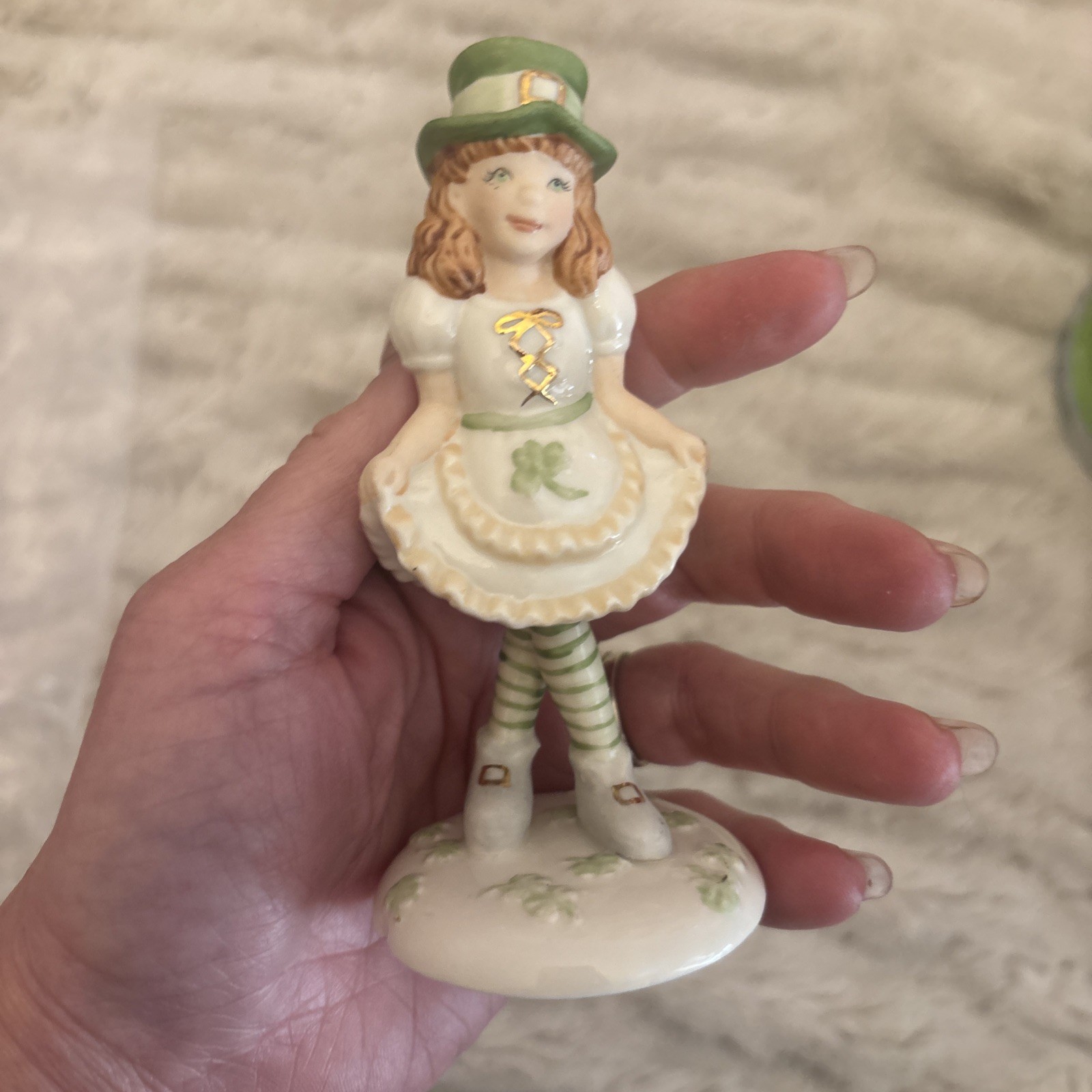 Lenox St. Patrick’s Day Leprechaun Girl Irish Figurine