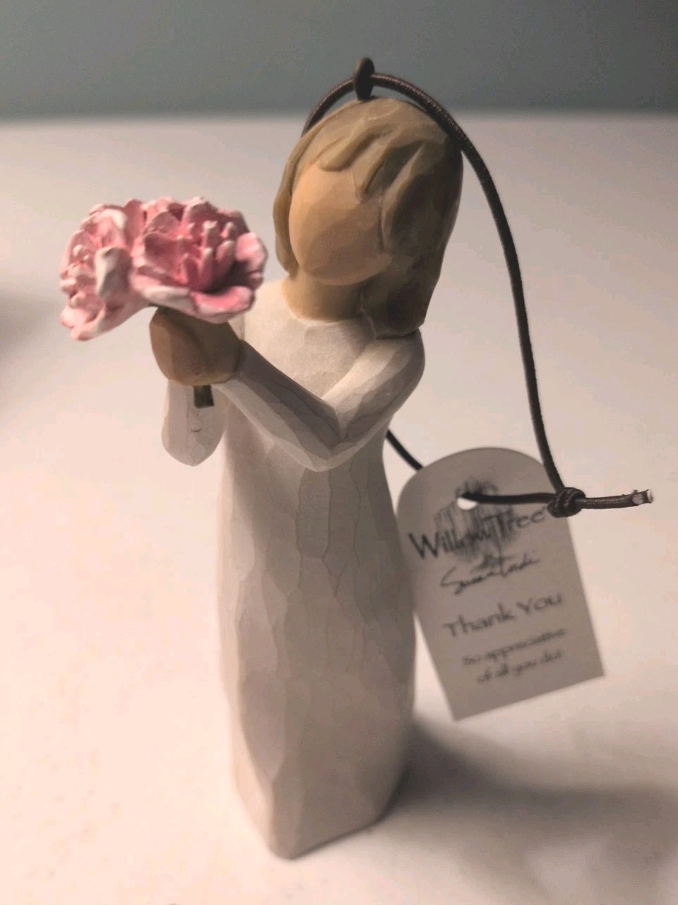 Willow Tree Figurine – Thank You Pink Peonies By Susan Lordi 2016 For DEMDACO.