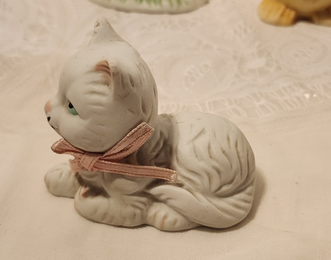 5 Bisque Porcelain Figurines – Assorted Makers & Animals 2 – 3.5″ Tall