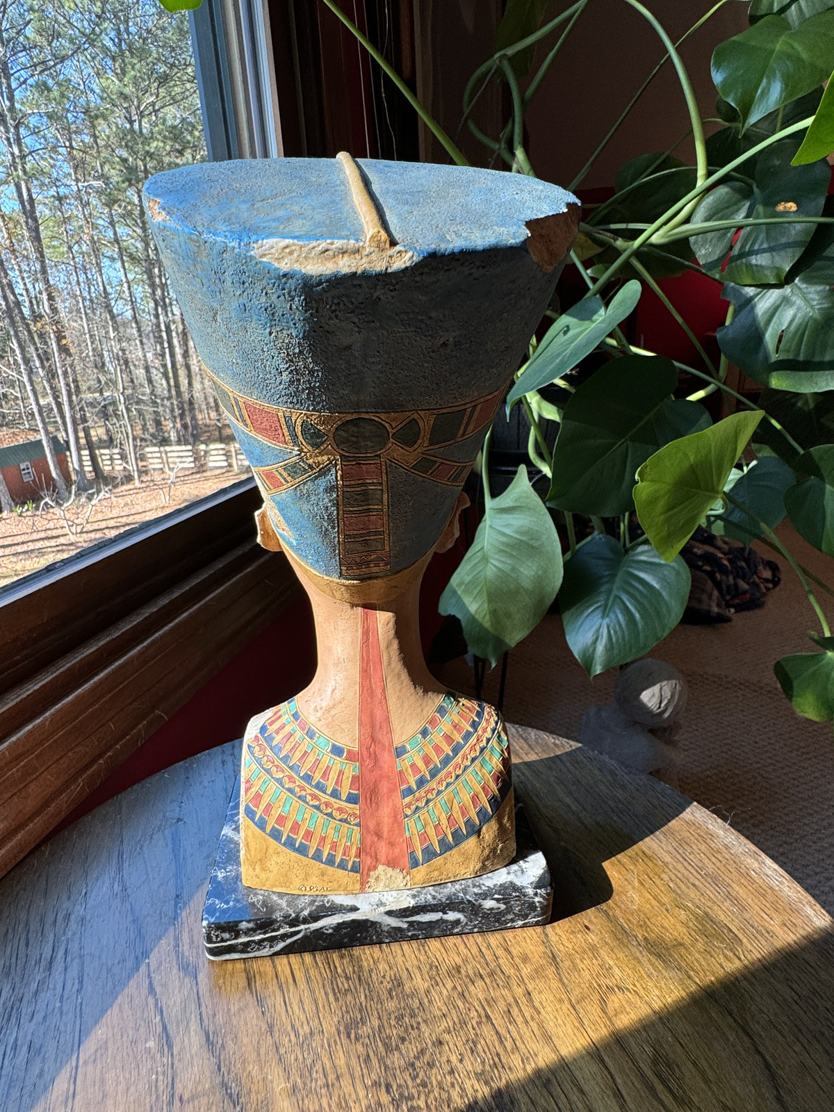 Queen Nefertiti Bust Masterpiece, Art & Artifact Museum Replica Sculpture Statue