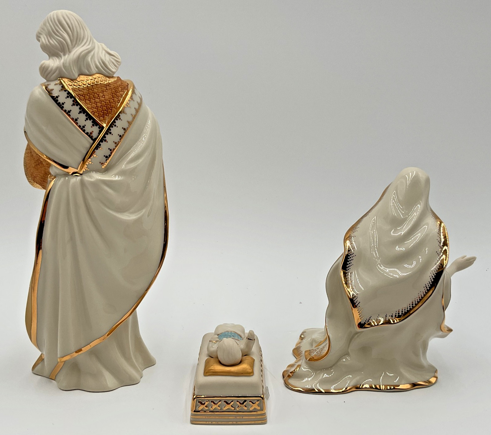Lenox First Blessing Nativity The Holy Family Figurines 3 Piece Set