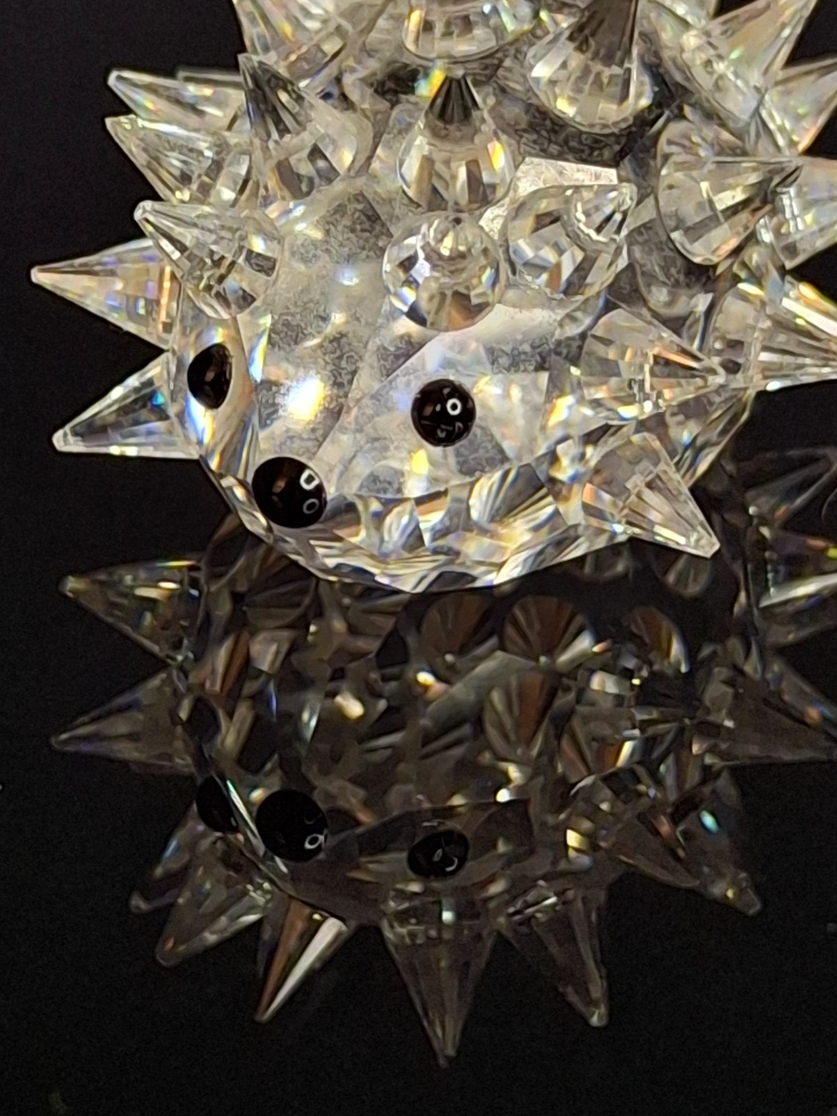 Swarovski Crystal Hedgehog Medium 48 Quills – Retired Max Schreck 7630 045