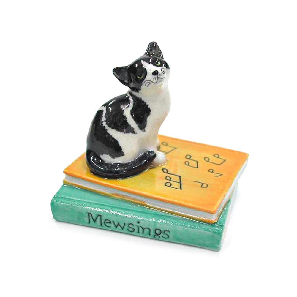 Northern Rose – Cat Figurine Kitten Mewsings – Miniature Porcelain Figurine