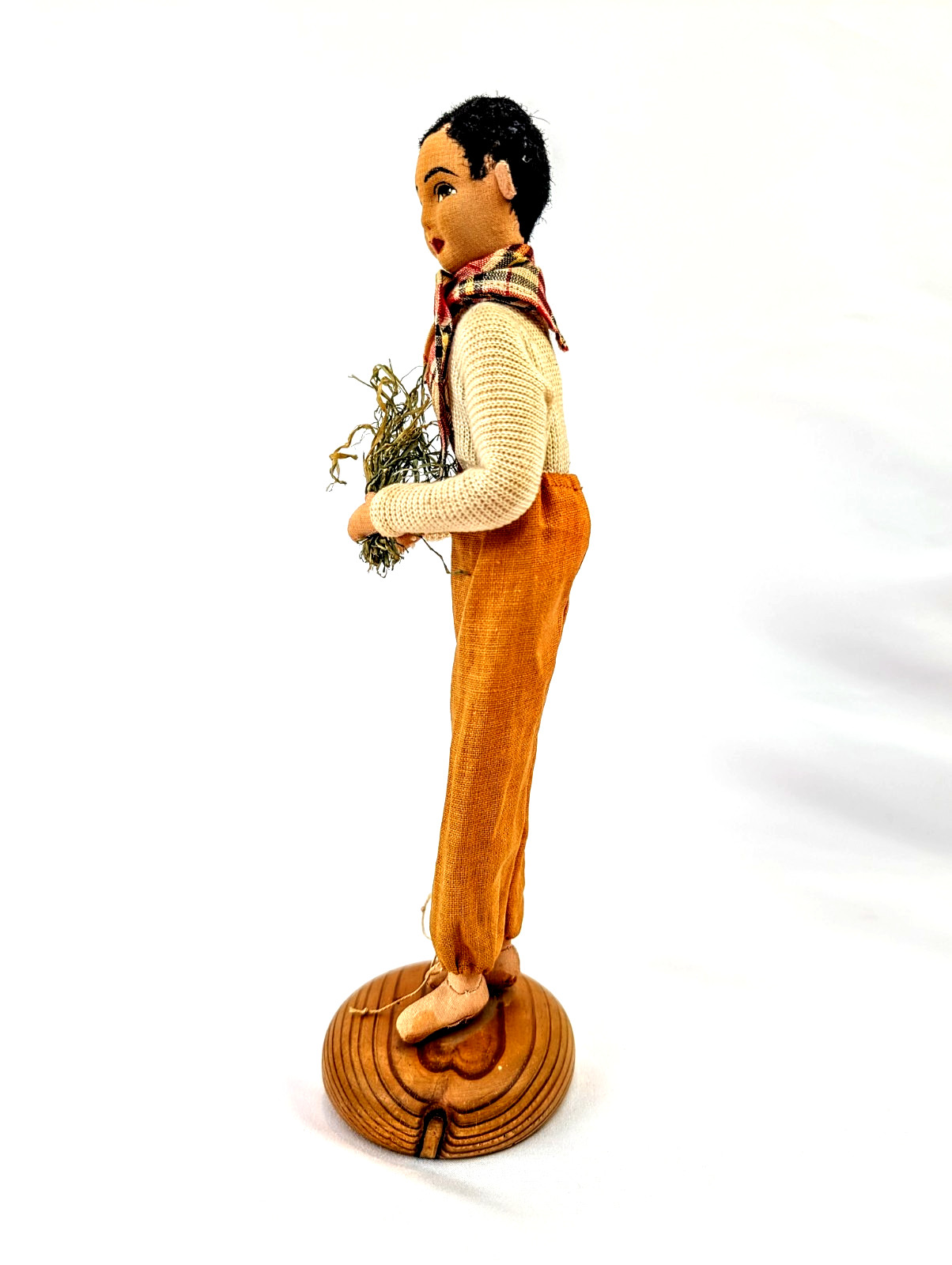 Vintage 1955 Philippine Folk Art Doll Olongapo P.I. Farmer Magsasaka Souvenir 12