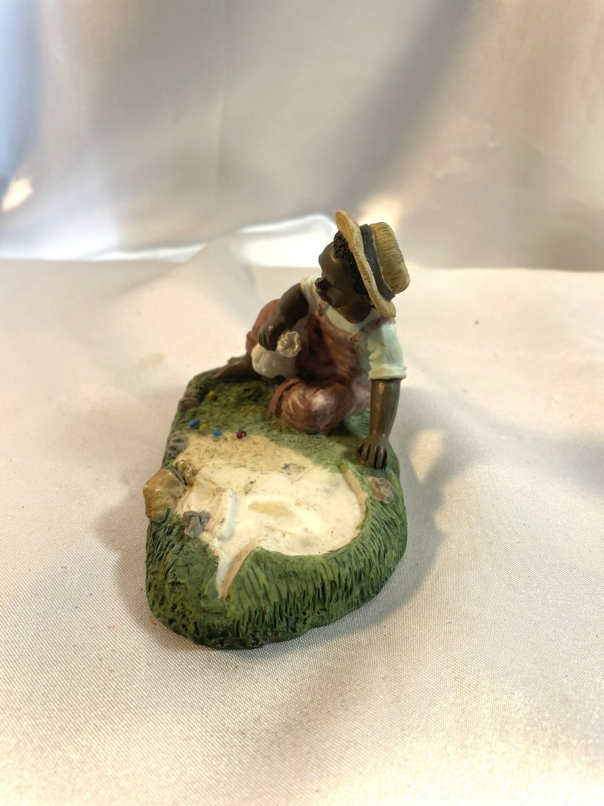 Martha Originals “Tess” Figurine, All Gods Children, Black Boy Playing Marbles