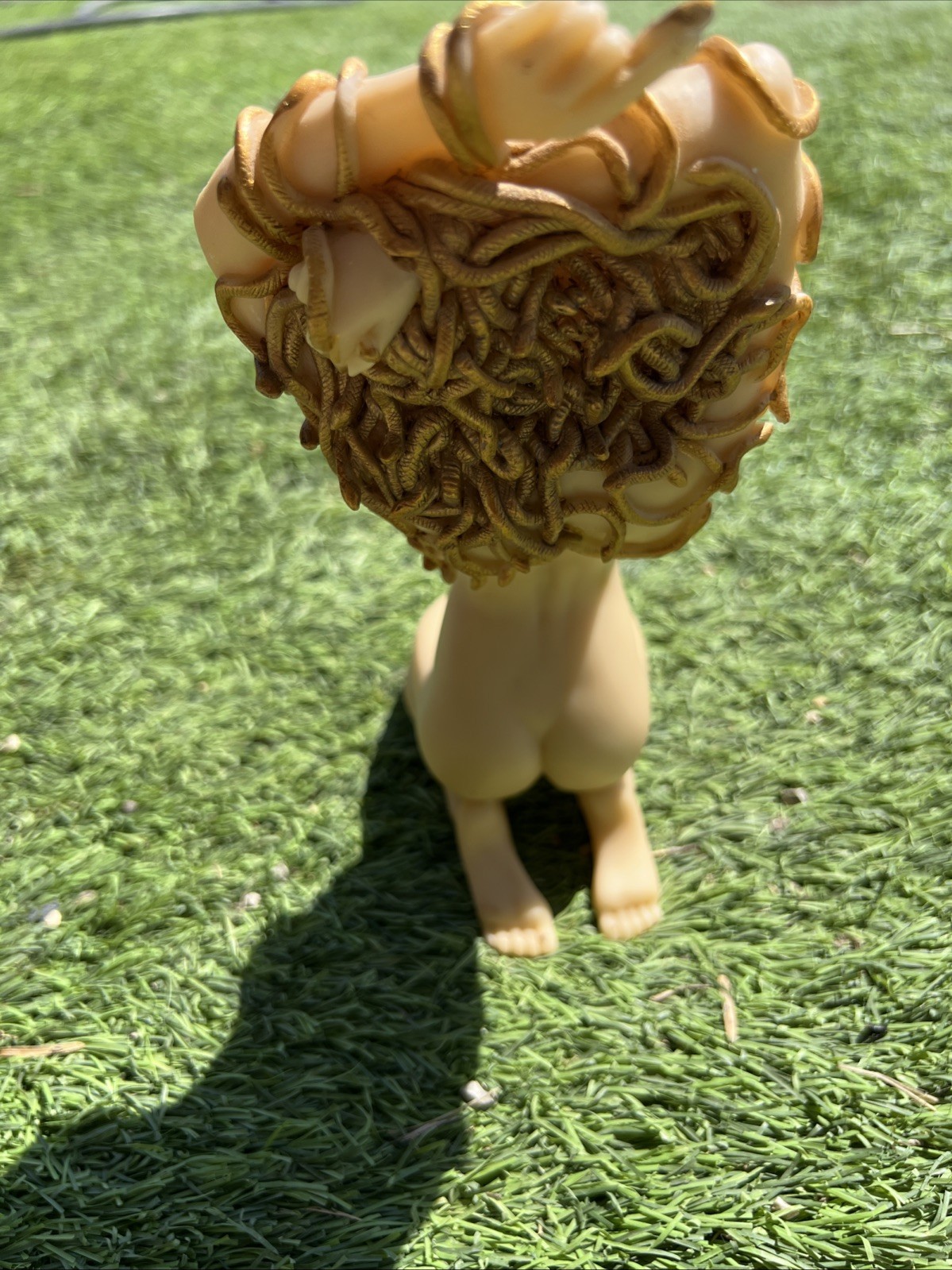 1970’s MEDUSA NUDE SCULPTURE WITH SNAKES IN HER HAIR. RESIN CAST. BEAUTIFUL ART