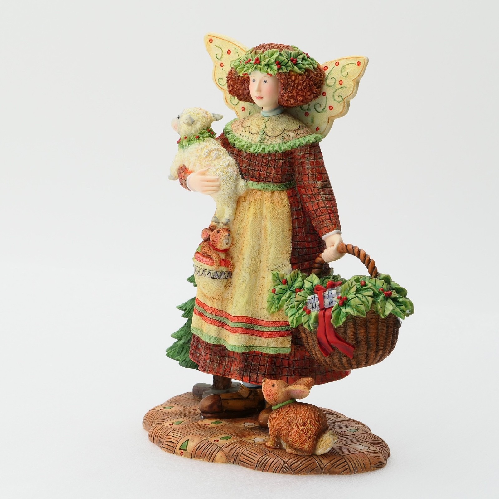 Lang & Wise – Susan Winget – Everyday Angels GLORIA Lamb & Bunny Figurine
